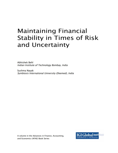 Cover image for book Maintaining Financial Stability in Times of Risk and Uncertainty