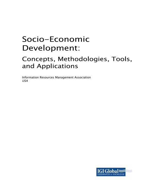 Cover image for book Socio-Economic Development: Concepts, Methodologies, Tools, and Applications