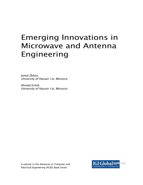 Cover image for book Emerging Innovations in Microwave and Antenna Engineering