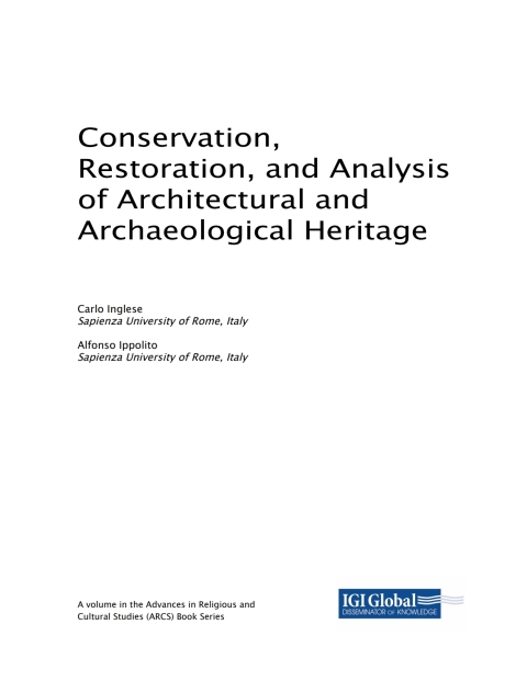 Cover image for book Conservation, Restoration, and Analysis of Architectural and Archaeological Heritage
