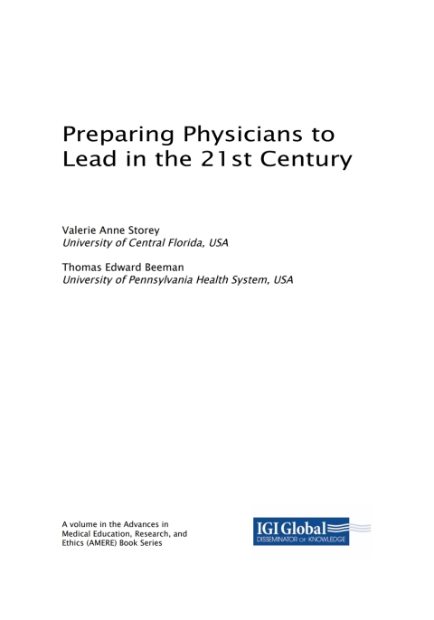 Cover image for book Preparing Physicians to Lead in the 21st Century