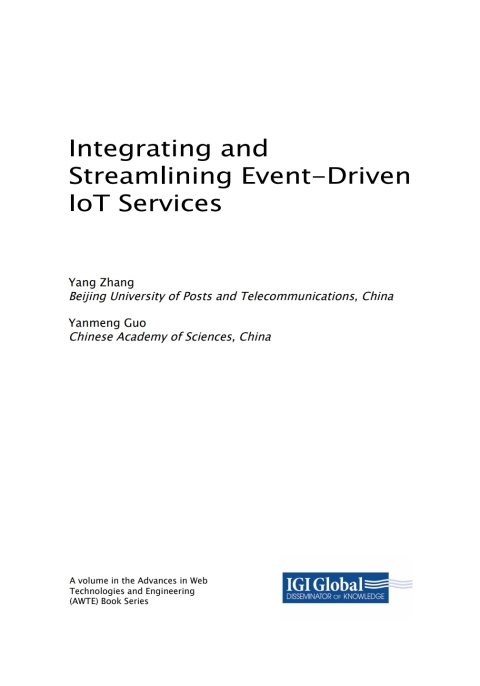 Cover image for book Integrating and Streamlining Event-Driven IoT Services