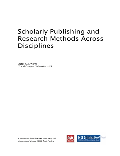 Cover image for book Scholarly Publishing and Research Methods Across Disciplines