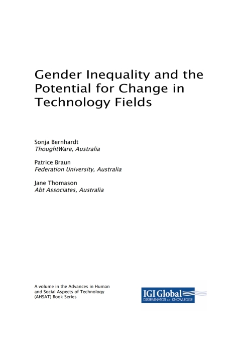 Cover image for book Gender Inequality and the Potential for Change in Technology Fields