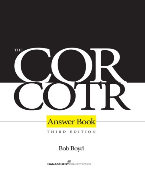 Cover image for book The COR/COTR Answer Book