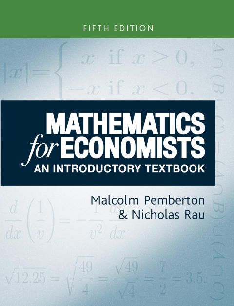 Cover image for book Mathematics for economists
