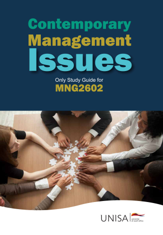 Contemporary Management Issues (Custom Ebook for Unisa)