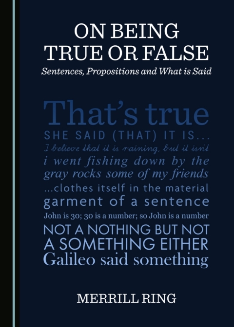 Cover image for book On Being True or False
