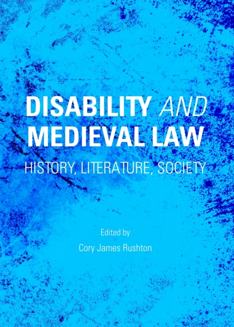 Cover image for book Disability and Medieval Law