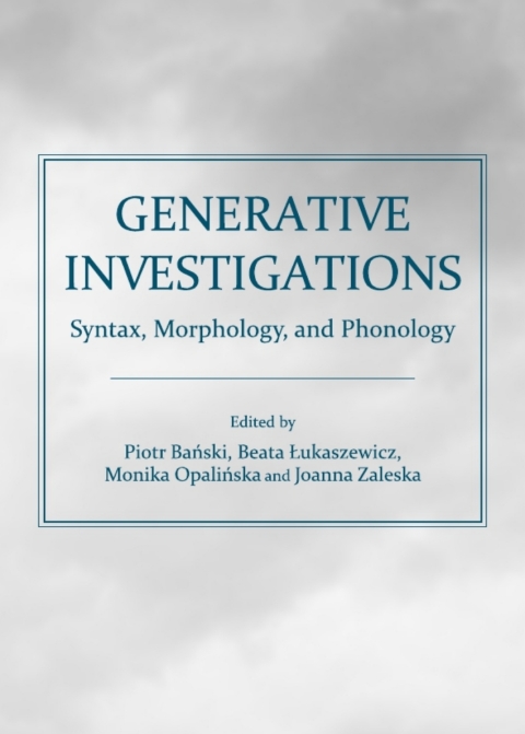 Cover image for book Generative Investigations