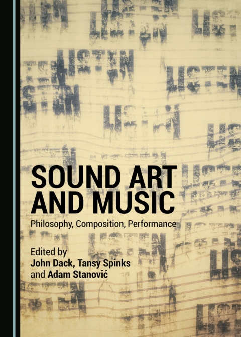 Cover image for book Sound Art and Music
