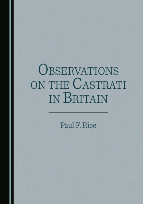Cover image for book Observations on the Castrati in Britain
