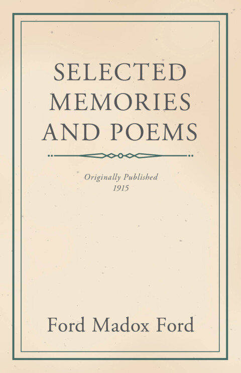 Cover image for book Selected Memories and Poems