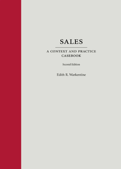 Cover image for book Sales: A Context and Practice Casebook
