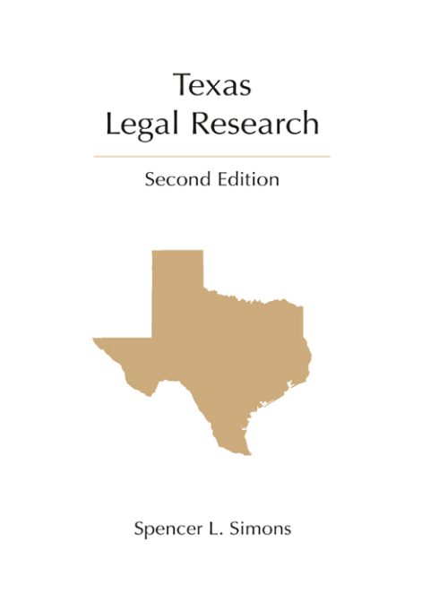 Cover image for book Texas Legal Research