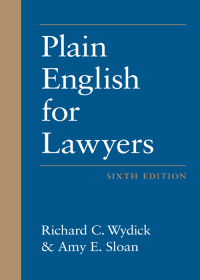 how to write plain english a book for lawyers and consumers