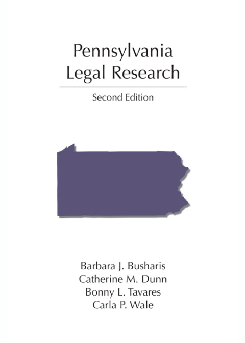 Cover image for book Pennsylvania Legal Research