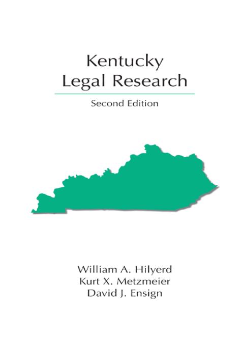 Cover image for book Kentucky Legal Research