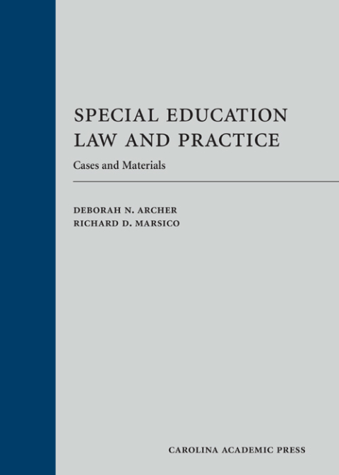 Cover image for book Special Education Law and Practice: Cases and Materials