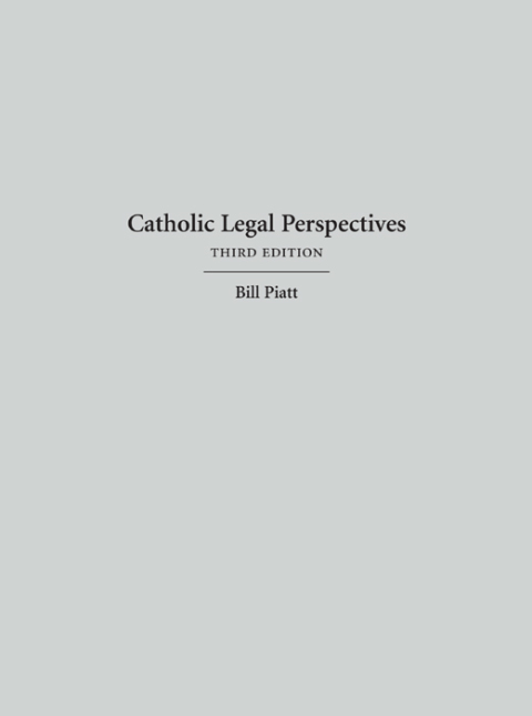 Cover image for book Catholic Legal Perspectives