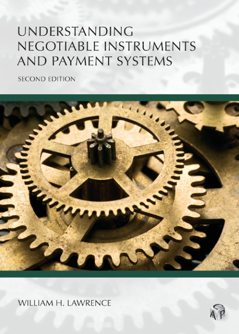 Cover image for book Understanding Negotiable Instruments and Payment Systems