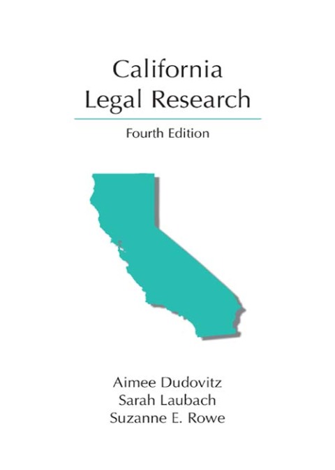 Cover image for book California Legal Research