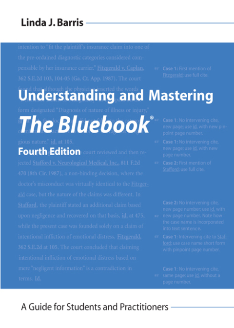 Cover image for book Understanding and Mastering The Bluebook: A Guide for Students and Practitioners