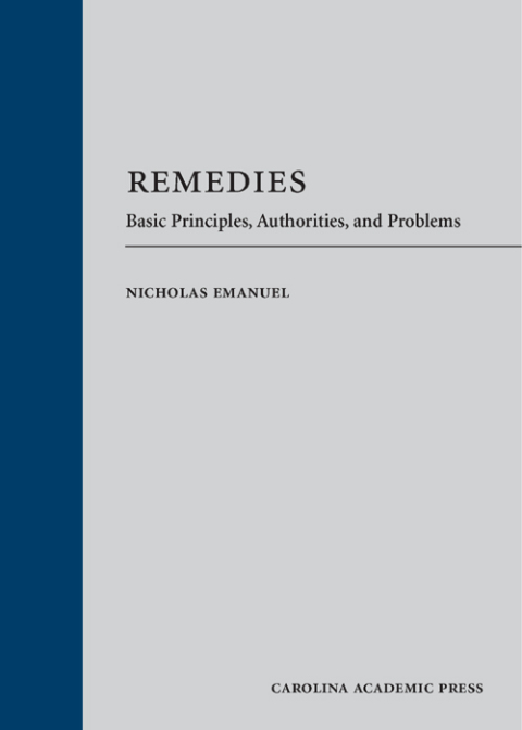 Cover image for book Remedies: Basic Principles, Authorities, and Problems