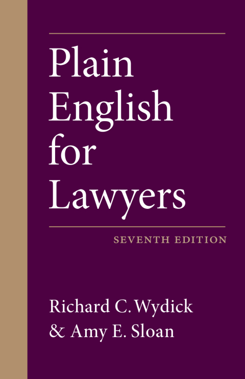 Cover image for book Plain English for Lawyers
