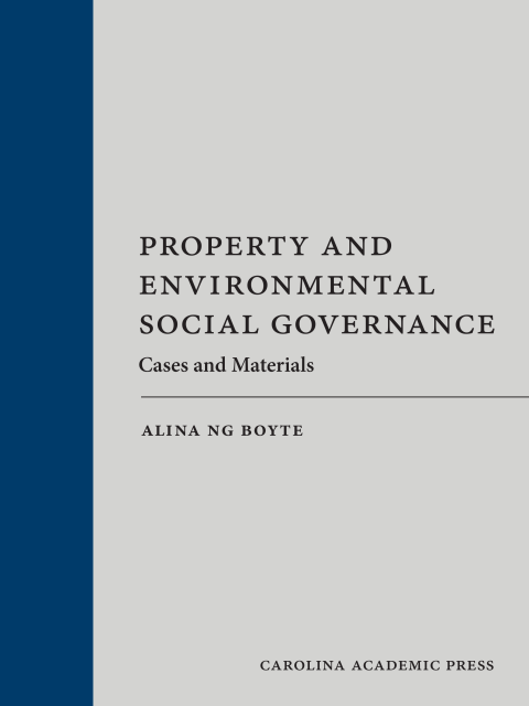 Cover image for book Property and Environmental Social Governance