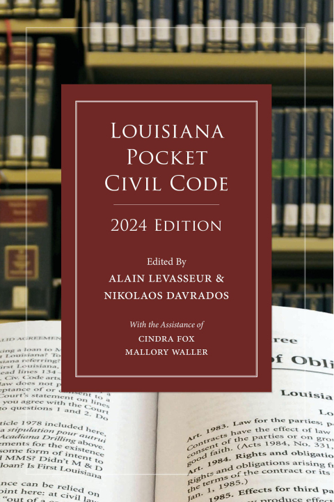 Cover image for book Louisiana Pocket Civil Code, 2024 Edition