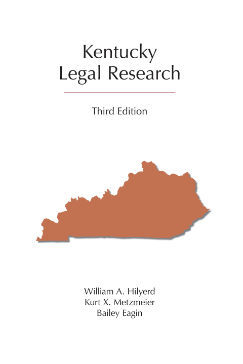 Cover image for book Kentucky Legal Research, Third Edition
