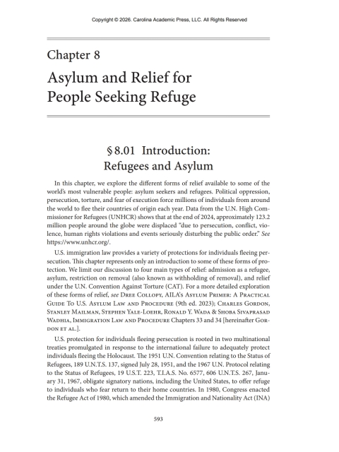 Cover image for book CHAPTER 8 EXCERPT FROM IMMIGRATION LAW