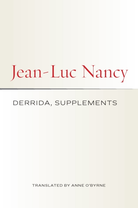 Cover image for book Derrida, Supplements