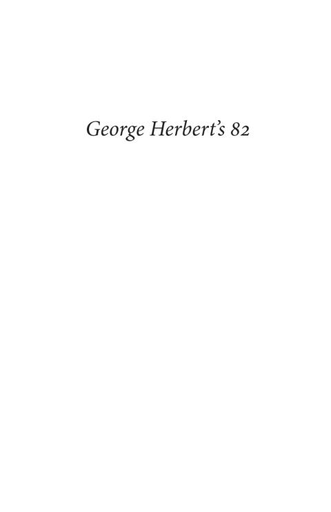 Cover image for book George Herbert’s 82
