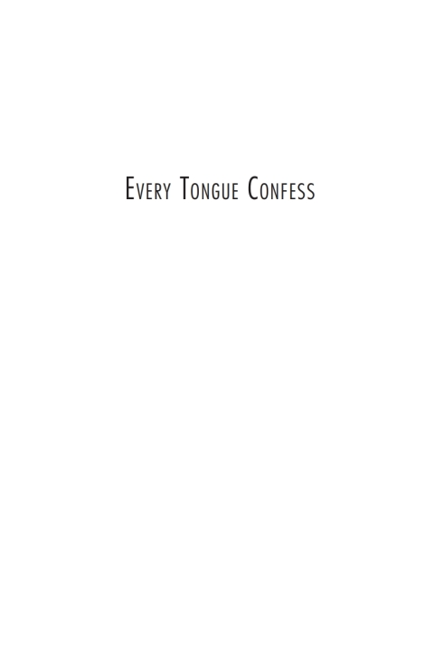 Cover image for book Every Tongue Confess