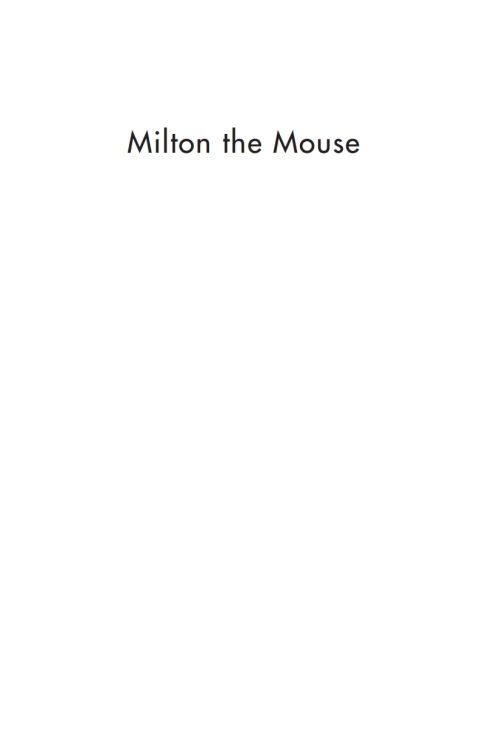 Cover image for book Milton the Mouse