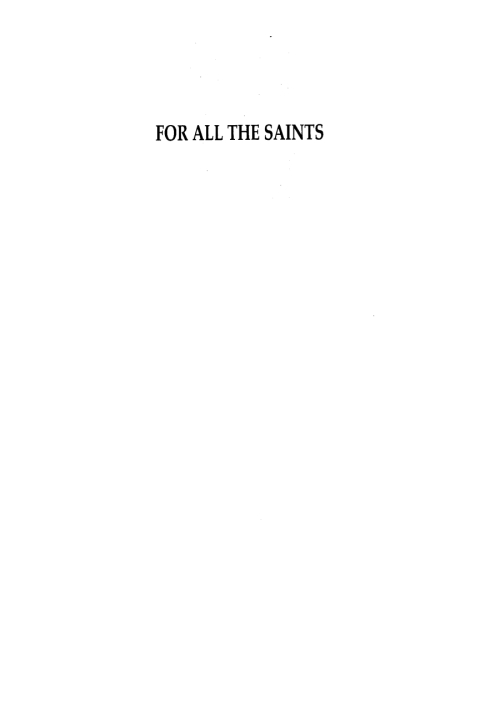 Cover image for book For All the Saints