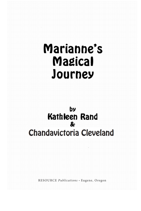 Cover image for book Marianne’s Magical Journey
