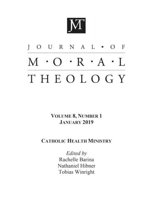 Cover image for book Journal of Moral Theology, Volume 8, Number 1