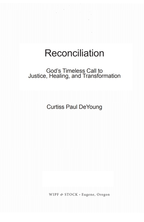 Cover image for book Reconciliation