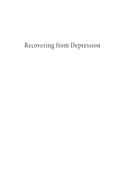 Cover image for book Recovering from Depression