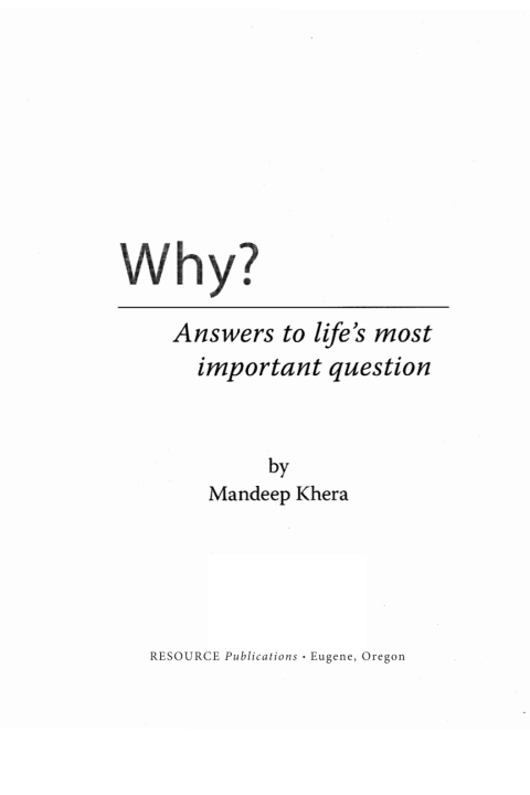 Cover image for book Why?