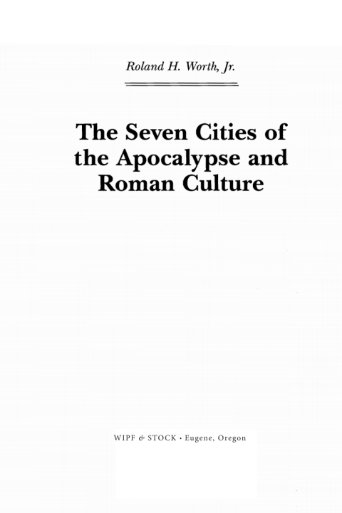 Cover image for book The Seven Cities of the Apocalypse and Roman Culture