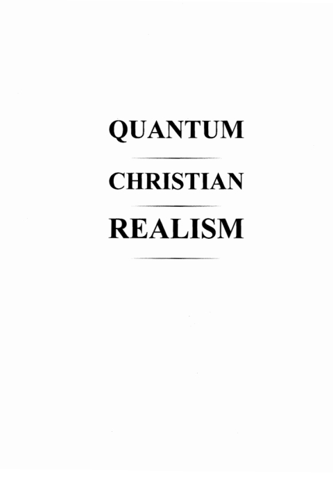 Cover image for book Quantum Christian Realism