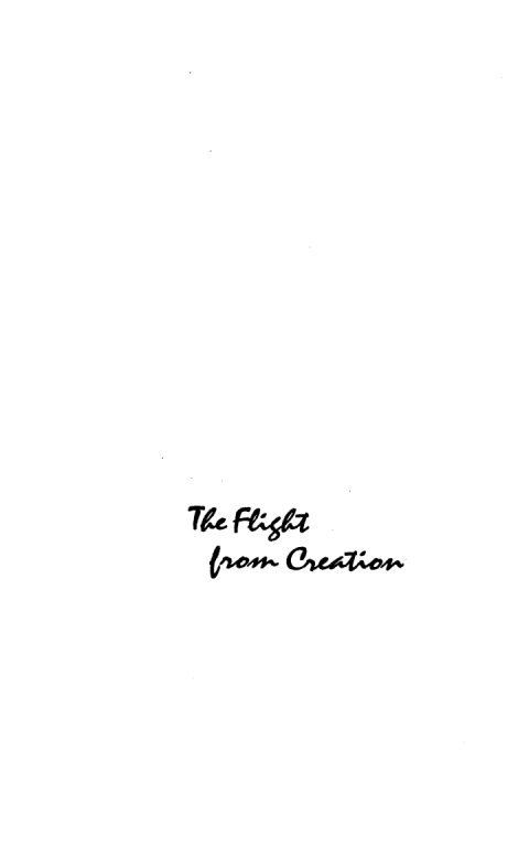 Cover image for book The Flight from Creation
