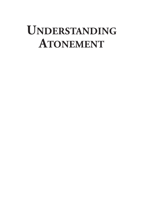 Cover image for book Understanding Atonement