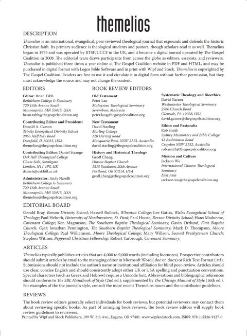 Cover image for book Themelios, Volume 44, Issue 1