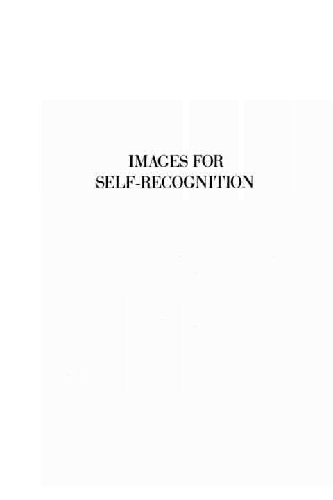 Cover image for book Images for Self-Recognition