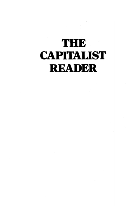 Cover image for book The Capitalist Reader
